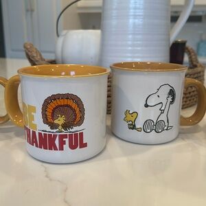 Peanuts Thanksgiving mugs